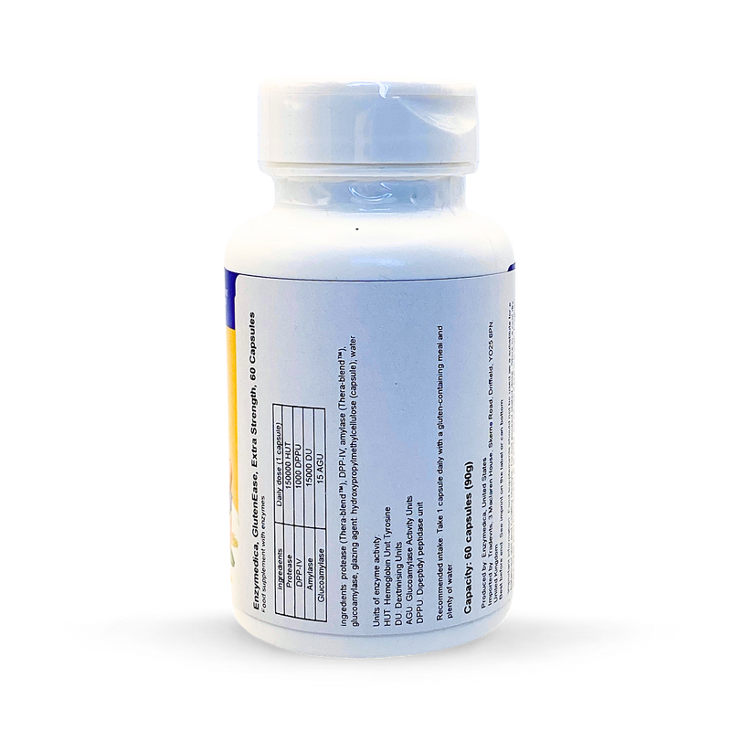 Enzymedica GlutenEase Extra Strength 60 capsules, UK version