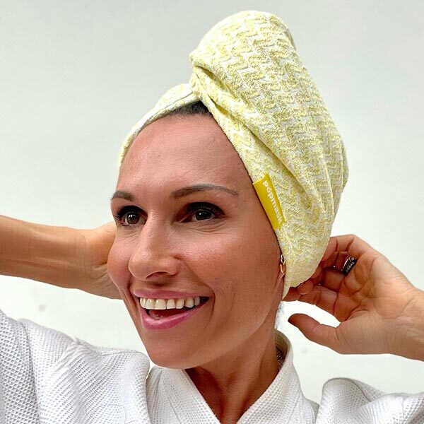 Popmask Microfiber Hair Turban - Yellow