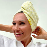 Popmask Microfiber Hair Turban - Yellow GOODS Superdrug   