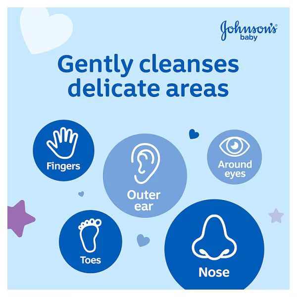 Johnson's Baby Cotton Buds 200 Pack Paper Sticks, UK version