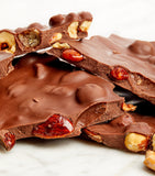 Almond and Hazelnut Milk Chocolate Slab with Caramelised Almonds 260g