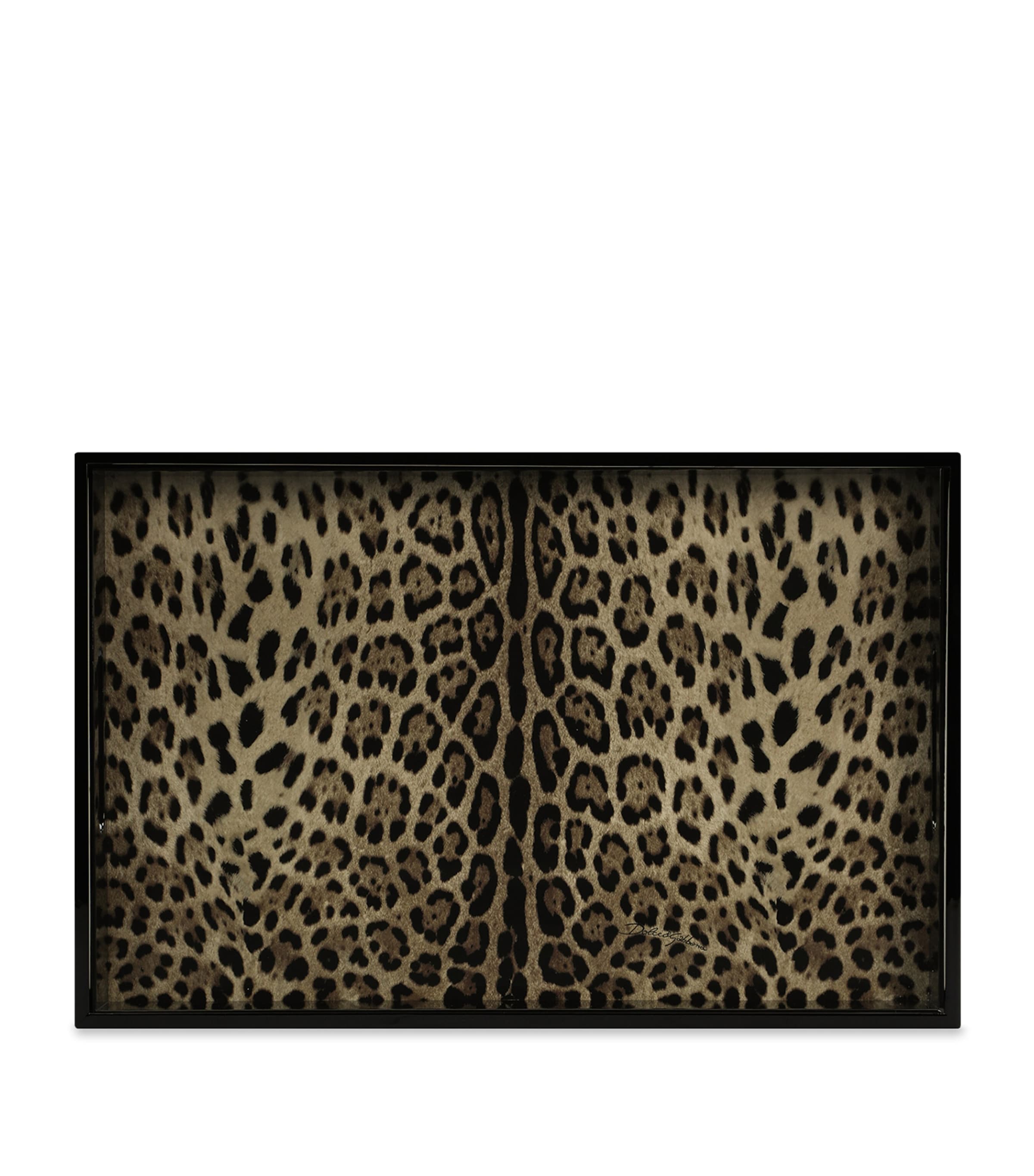 Dolce&Gabbana leopard print serving tray - British product
