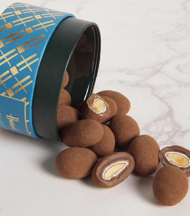 Harrods Chocolate Almonds Collection with salted caramel, praline, and cocoa-dusted varieties 310g, UK version