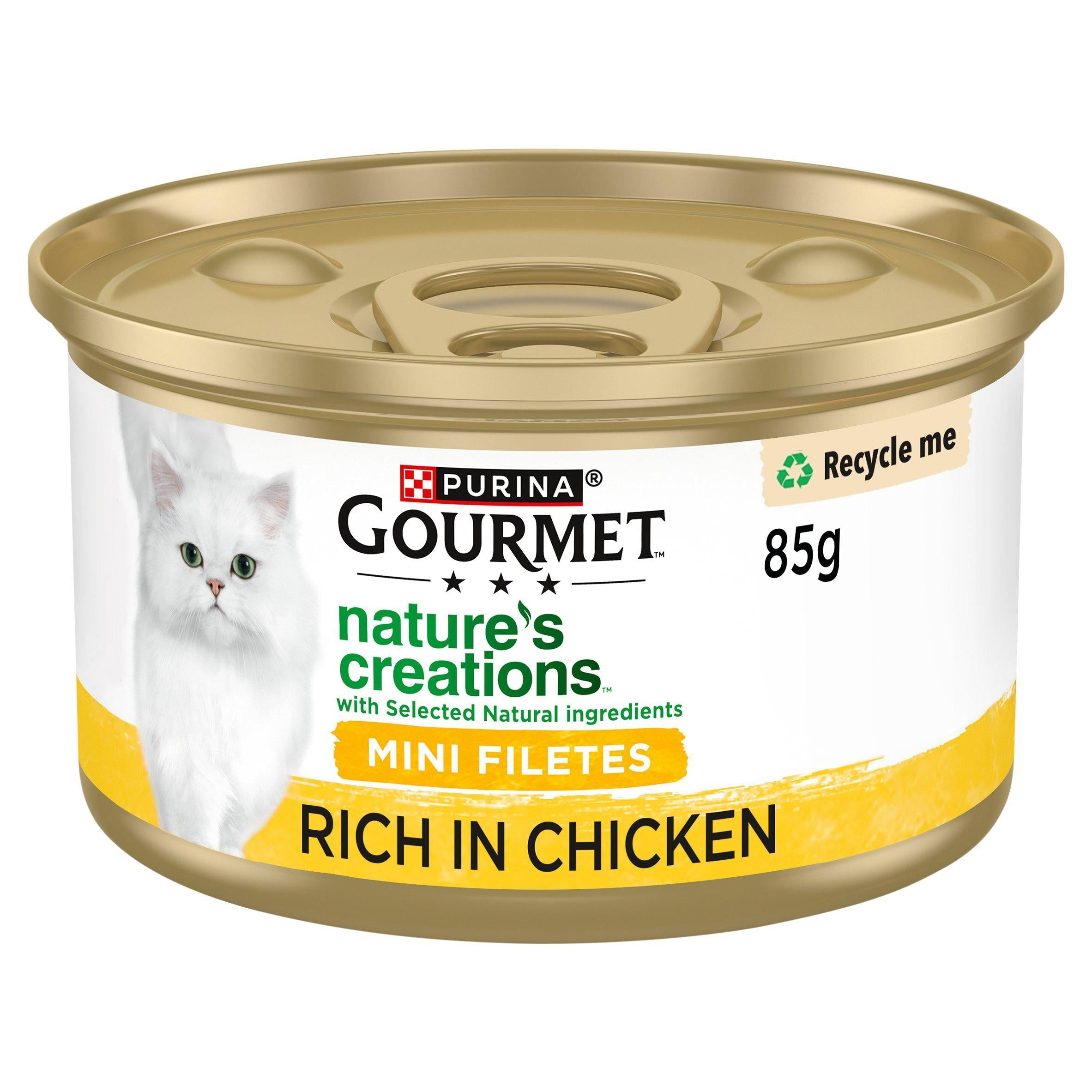 Gourmet Nature's Creations Chicken 85g Cat cans & tins Sainsburys   