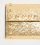 Valentino Garavani metallic leather Rockstud wallet (British brand)