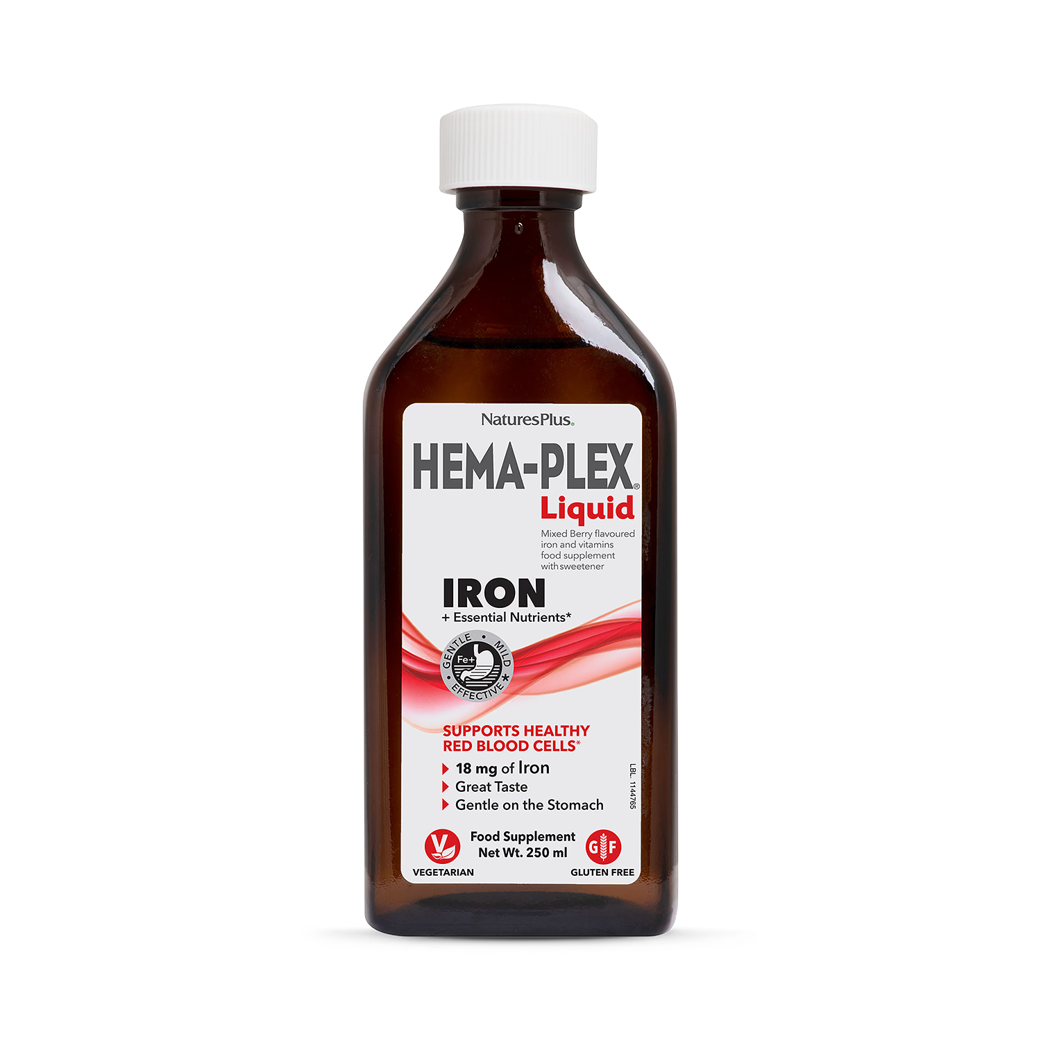 NaturesPlus Hema-Plex iron liquid 250ml, imported from the UK