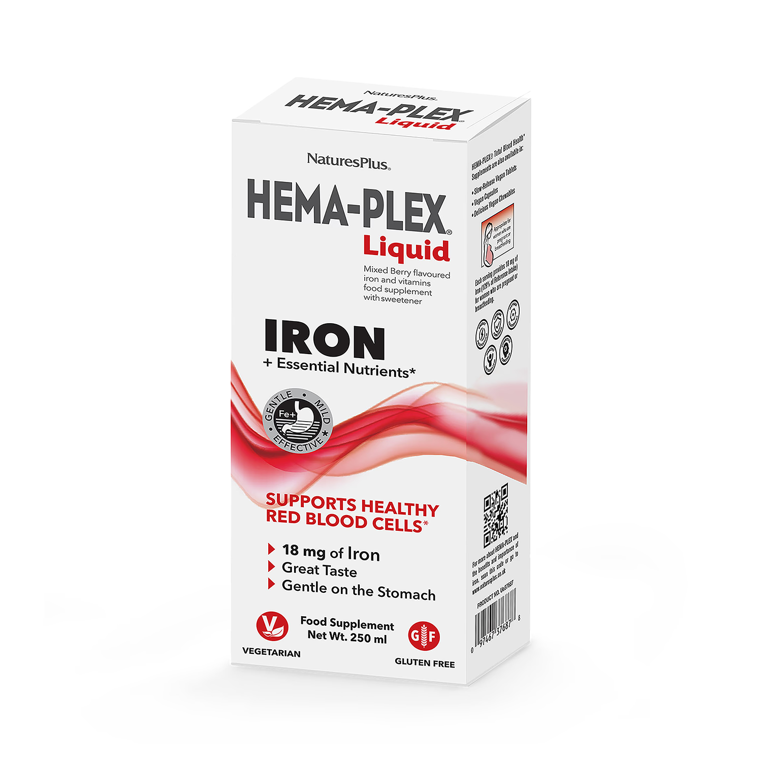 NaturesPlus Hema-Plex iron liquid 250ml, imported from the UK