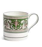 Wedgwood Florentine Verde bone china mug (British brand)