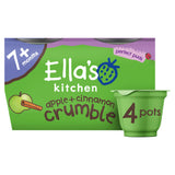 Ella's Kitchen Apple & Cinnamon Crumble Pudding 7 Months+ 4x80g GOODS Sainsburys   