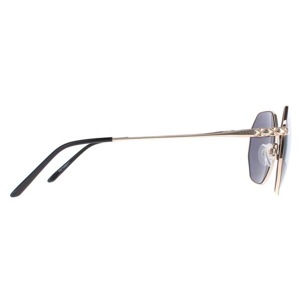 Elle 14909 black grey women sunglasses hexagonal metal, UK version