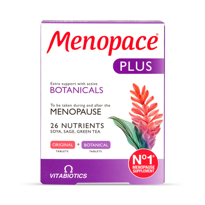 Vitabiotics Menopace Plus Overgangsalder Kosttilskudd 56 Tabletter