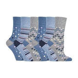 Gentle Grip 6 Pack Ladies Non Elastic Bamboo Socks