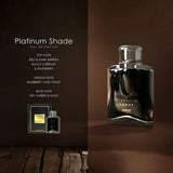 Anfar Platinum Shade eau de parfum spray 100ml, imported from the UK