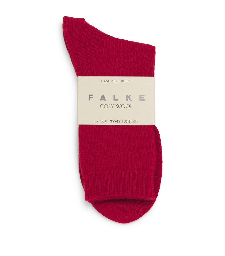 Falke cosy wool and cashmere blend socks - British product
