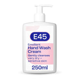 E45 Emollient Wash Cream gentle cleansing for very dry skin Pump   250ml