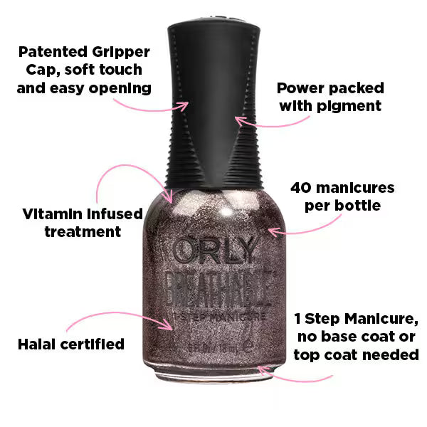 Orly Breathable Nail Polish Life Of The Party 18ml, imported from the UK