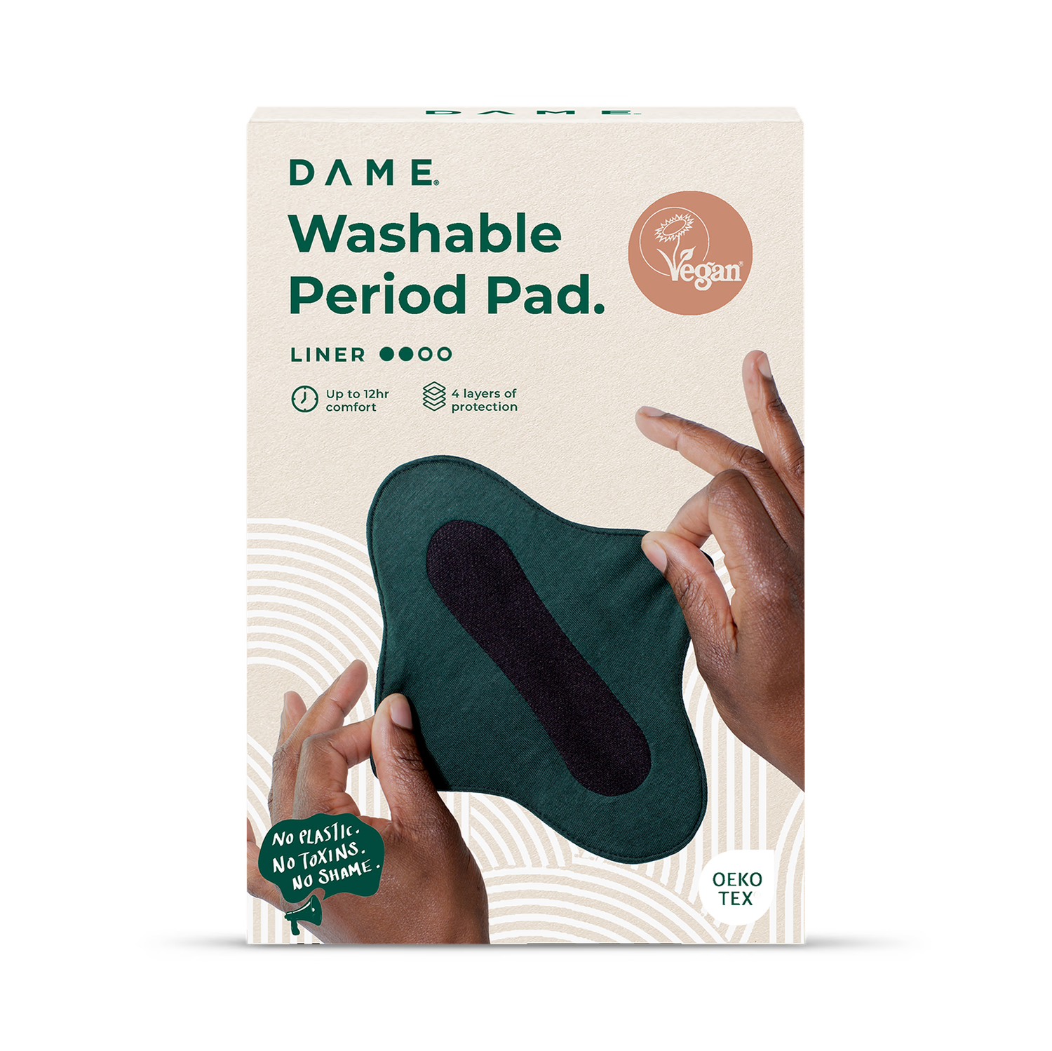 DAME Washable Period Pad Reusable Liner - British product