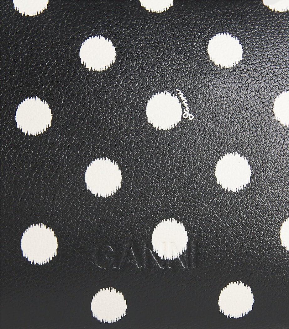 GANNI recycled leather Bou coin purse - British product
