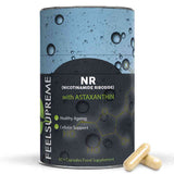 Feel Supreme supplement NR & Astaxanthin 60 capsules, imported from the UK