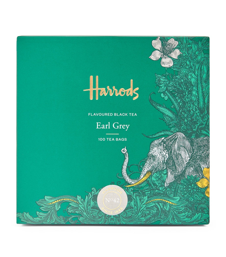 Harrods Earl Grey tea bags 100 count UK version