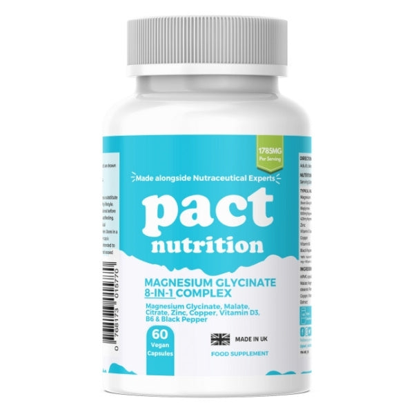 Pact Nutrition triple magnesium complex 60 capsules - British product