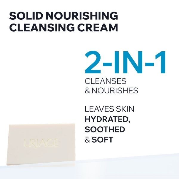 Uriage solid cleansing cream bar 125g (British brand)
