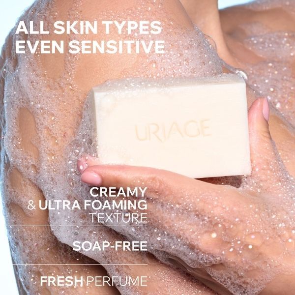 Uriage solid cleansing cream bar 125g (British brand)