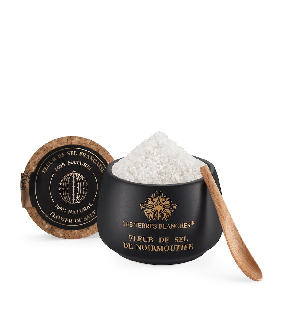 Les Terres Blanches Fleur de Sel Noirmoutier salt 100g, UK version