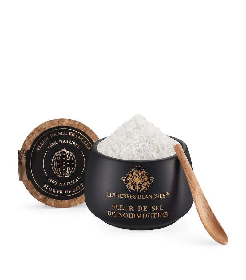 Les Terres Blanches Fleur de Sel Noirmoutier salt 100g, UK version