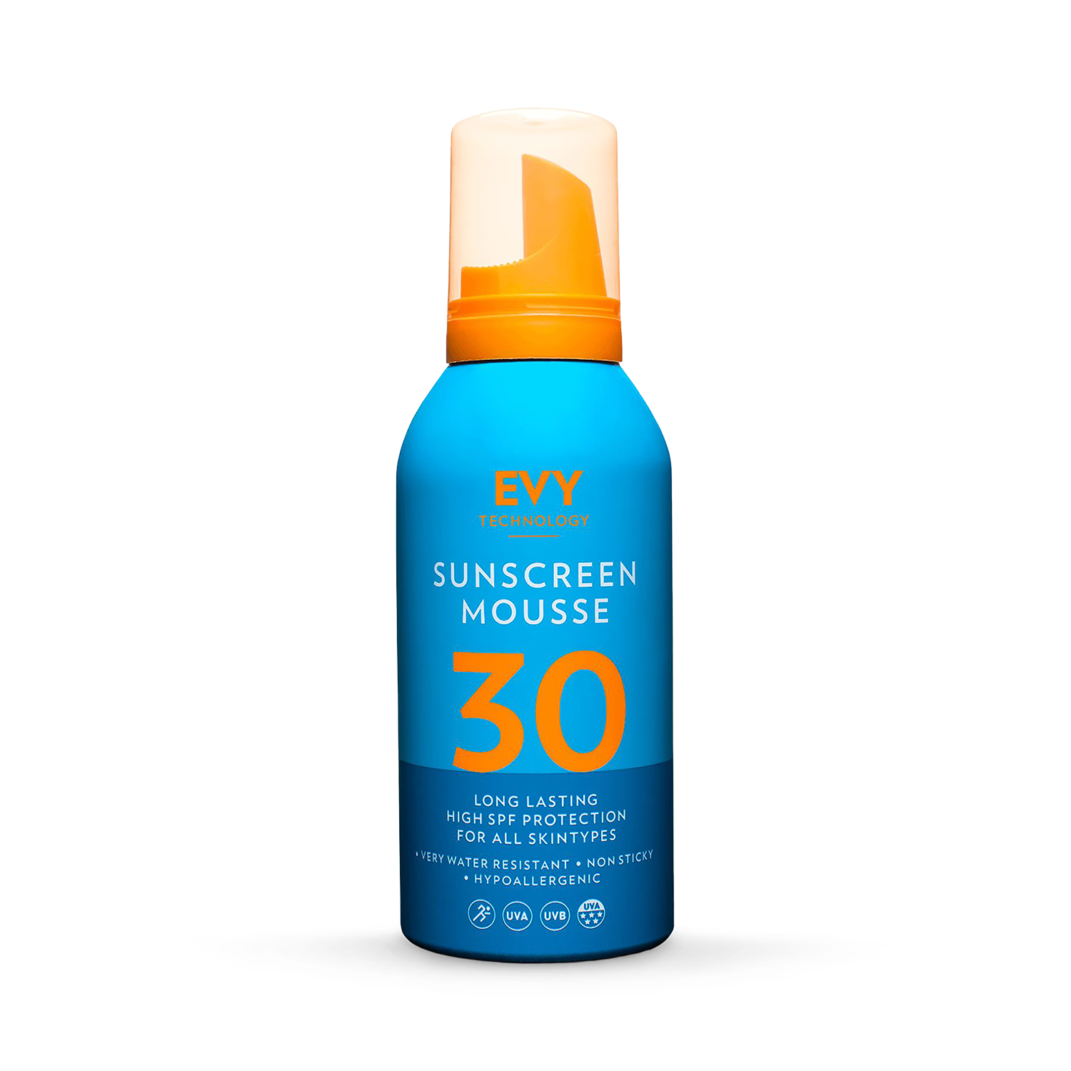 EVY Sunscreen Mousse SPF30, UK version