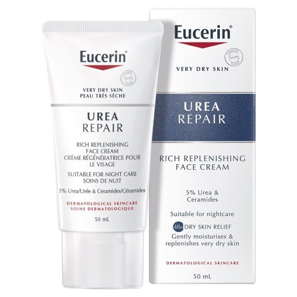 Eucerin Urea Repair Replenishing Face Night Cream 50ml GOODS Superdrug   