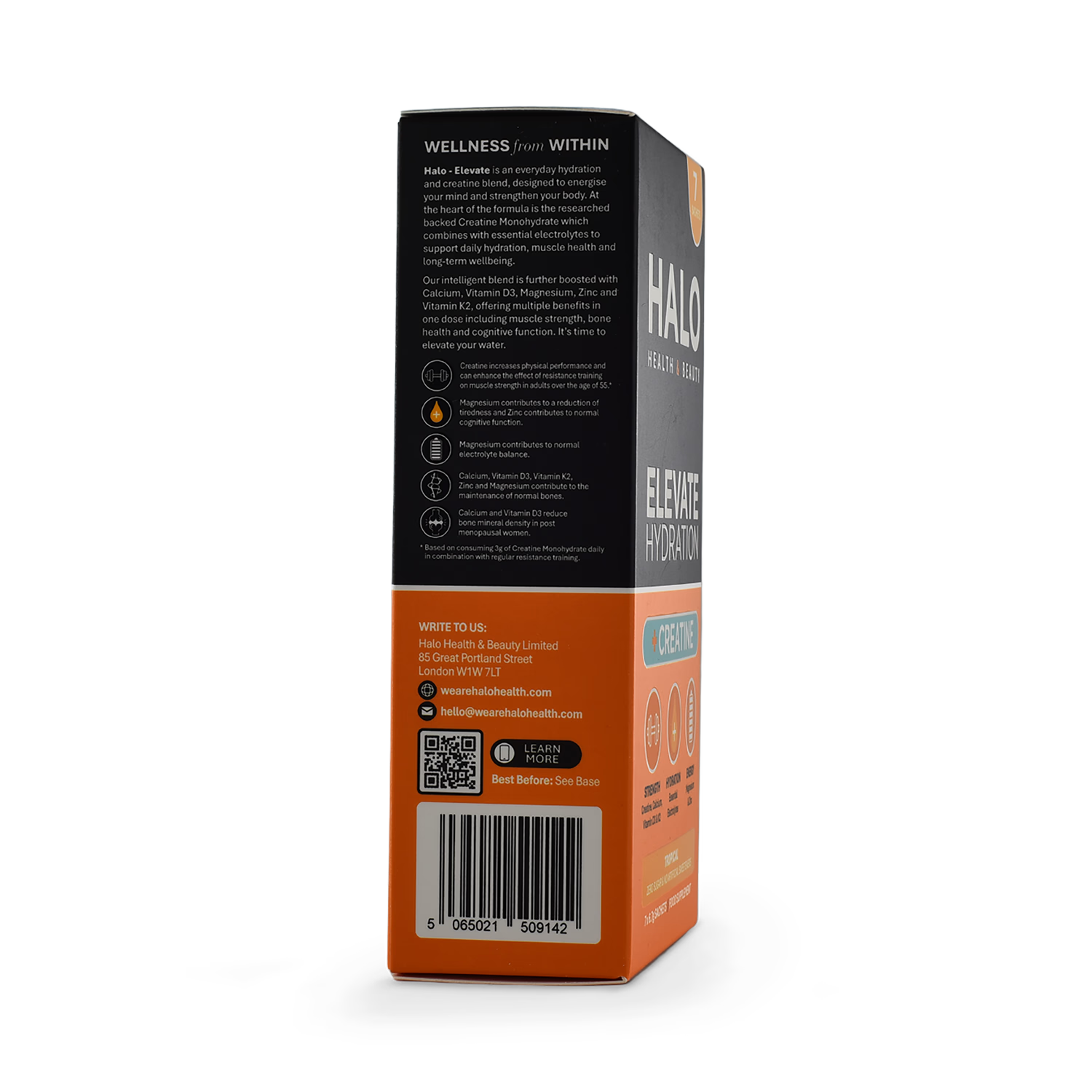Halo Elevate hydration creatine tropical sachets 7 pack, UK version