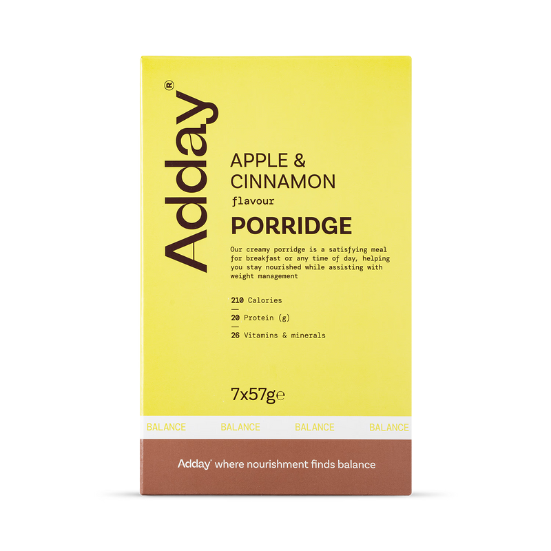 Adday porridge apple and cinnamon 5x57g - British product