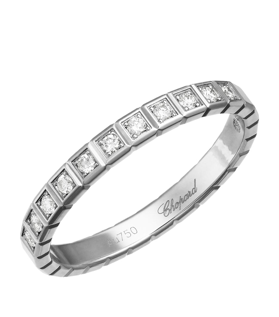 Chopard Ice Cube white gold diamond ring - British product