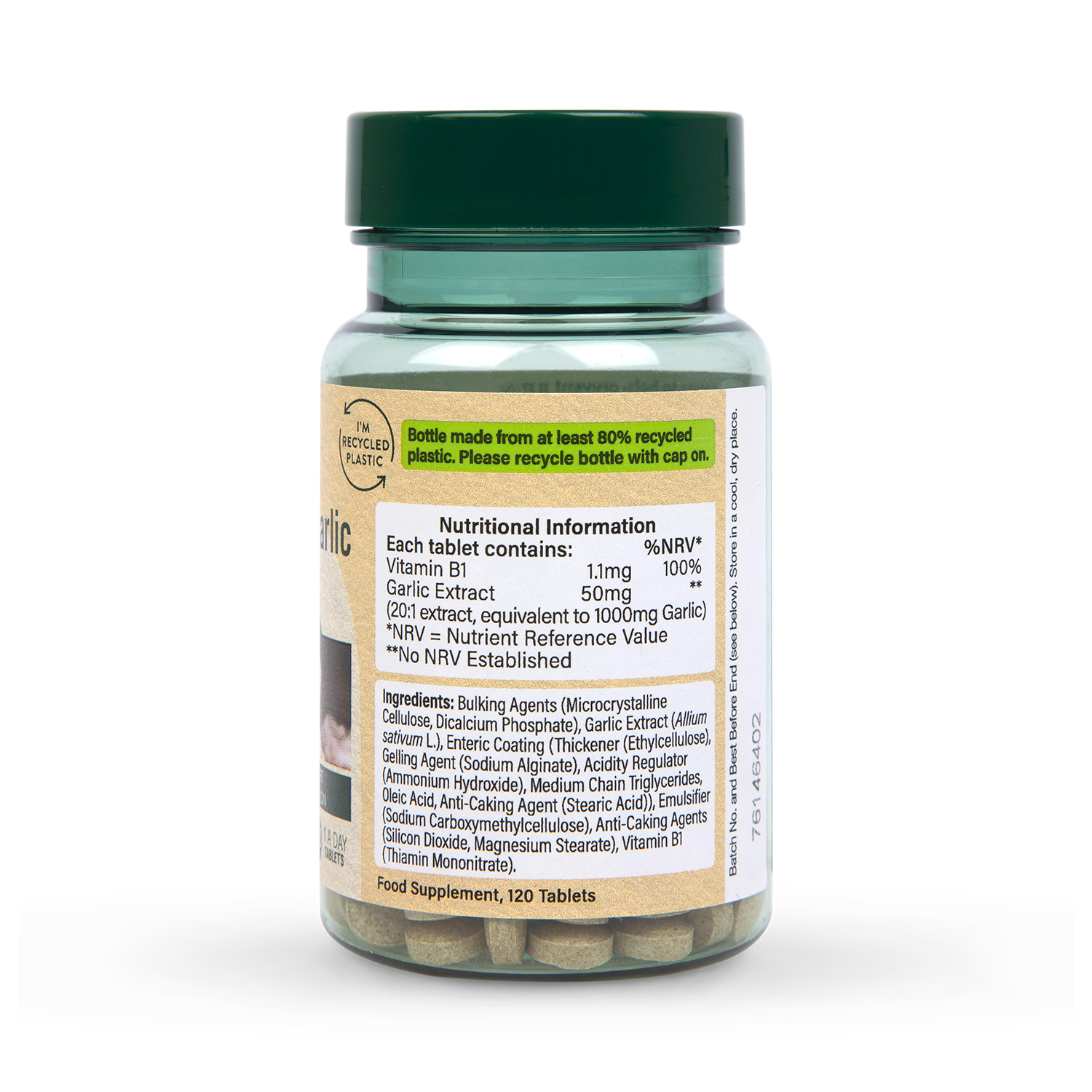 Holland & Barrett garlic tablets 120 count, UK version