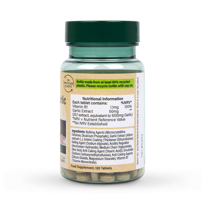 Holland & Barrett garlic tablets 120 count, UK version