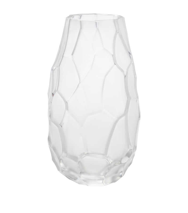 Lalique small crystal Silex vase 14cm, UK version