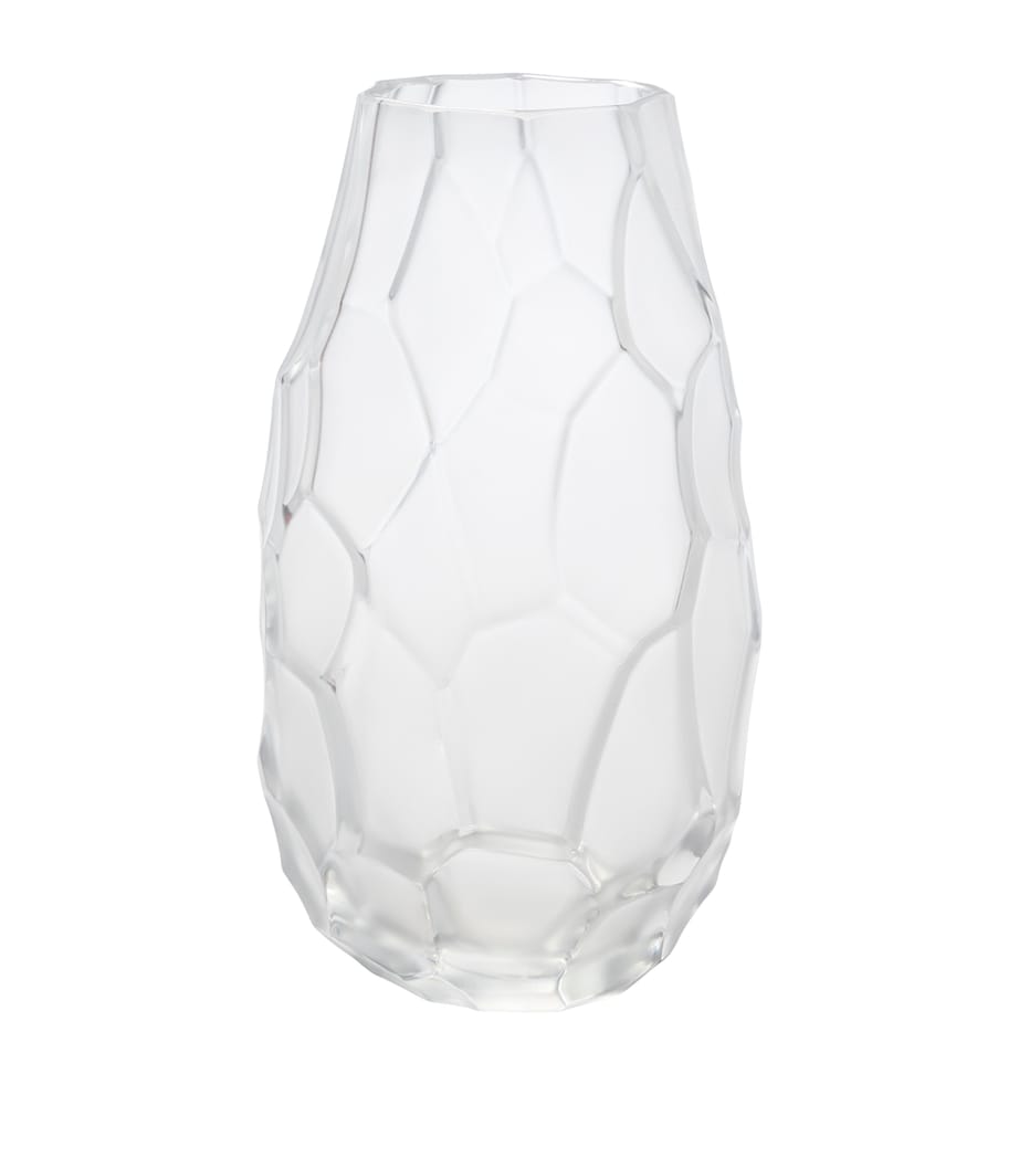 Lalique small crystal Silex vase 14cm, UK version