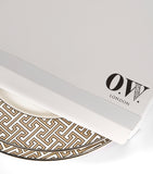 O.W. London Maze pattern dessert plates 21cm set of 2, imported from the UK