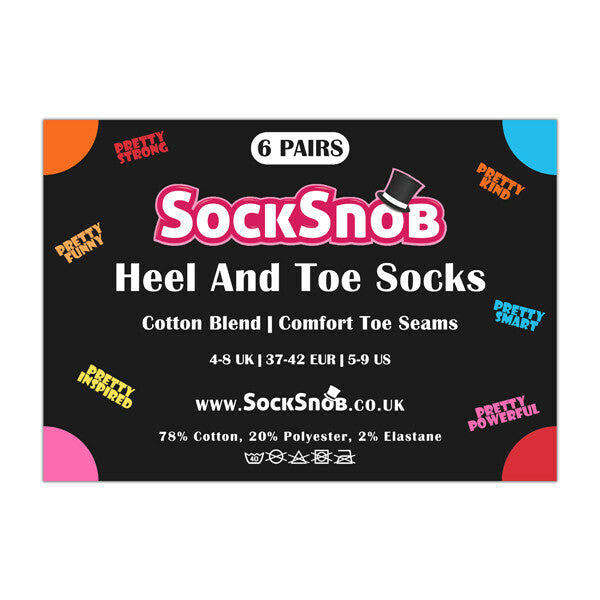 Sock Snob 6 Pairs Ladies Fun Pretty Socks 4-7 UK GOODS Superdrug   