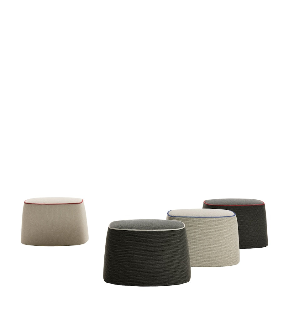B&B Italia Frank Outdoor Ottoman in water-repellent fabric, UK version