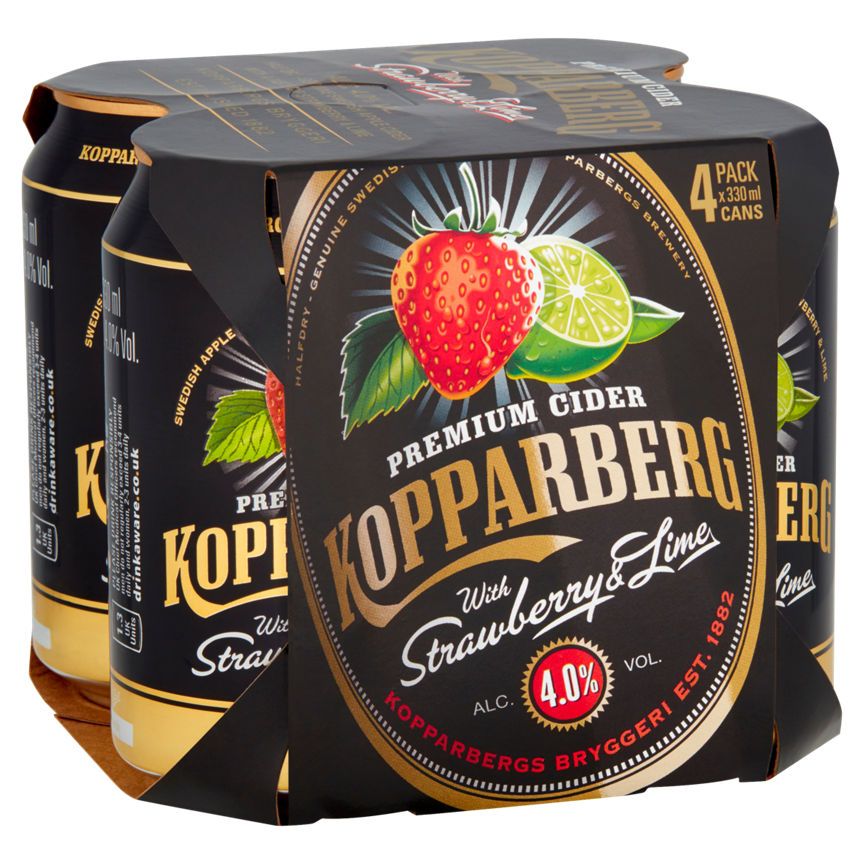 Kopparberg Premium Cider with Strawberry & Lime GOODS ASDA   