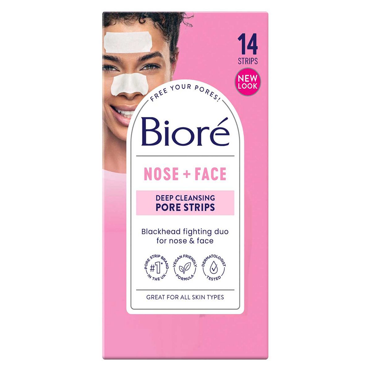 Bioré Deep Cleansing Pore Strips Combo 7 Nose Strips & 7 Face Strips GOODS Boots   