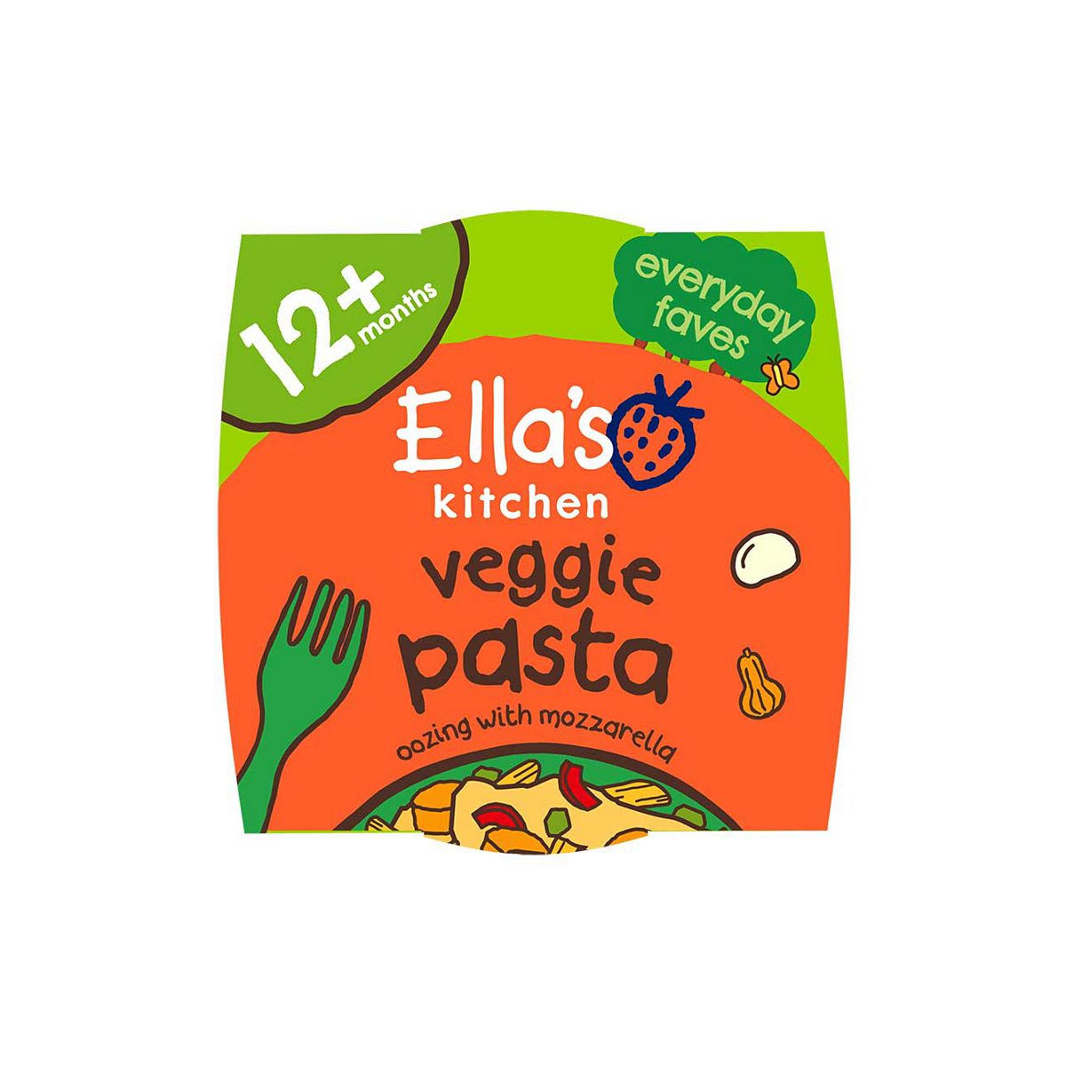 Ella's Kitchen Organic Cheesy Veg Pasta Toddler Tray Meal 12+ Months 200g GOODS Sainsburys   