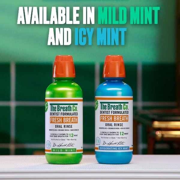 The Breath Co Fresh Breath Oral Rinse Mild Mint 500ml GOODS Superdrug   