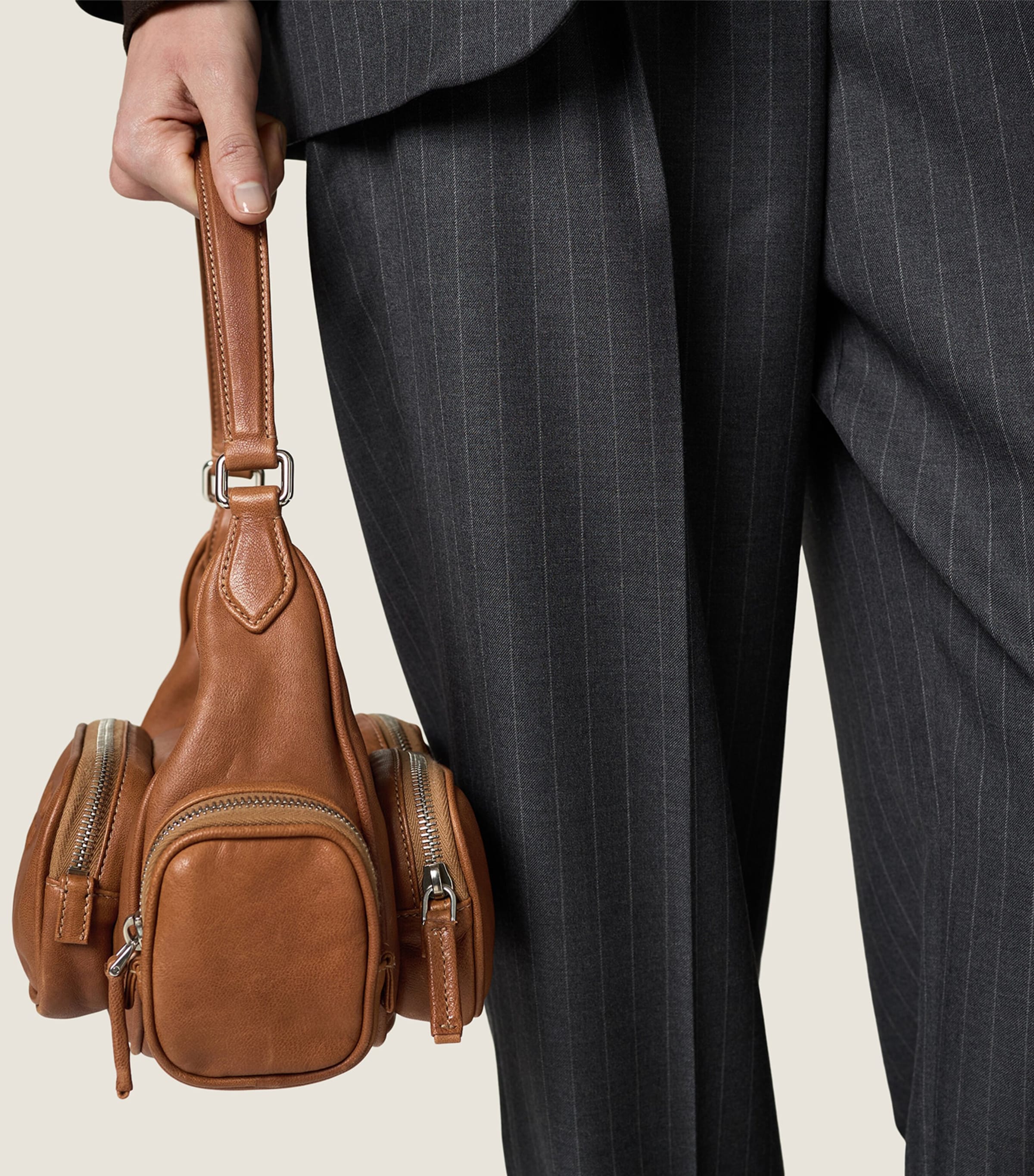 Miu Miu nappa leather pocket top-handle bag, UK version