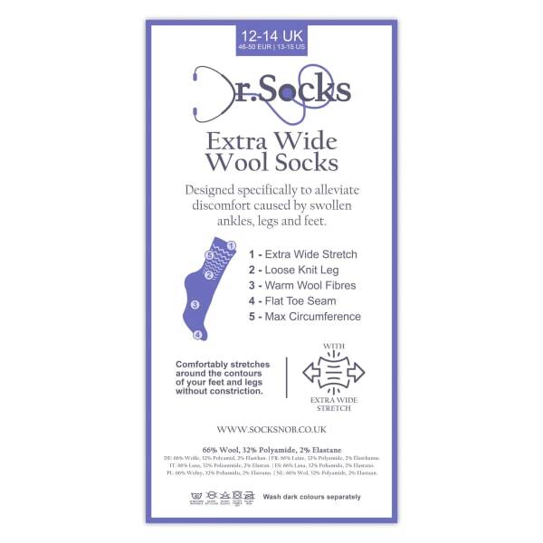 Dr.Socks wool slipper socks, UK version