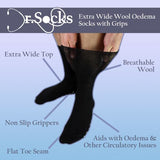 Dr.Socks wool slipper socks, UK version