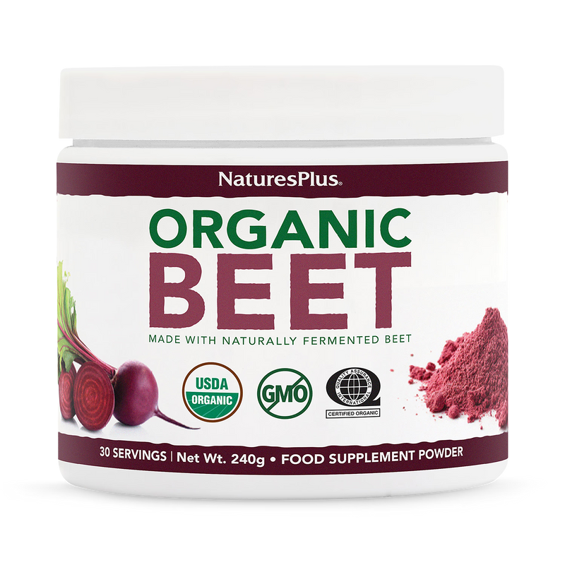 NaturesPlus organic beet powder 240g, imported from the UK