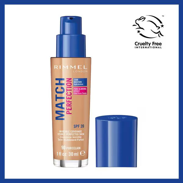 Rimmel Match Perfection Foundation Porcelain, imported from the UK